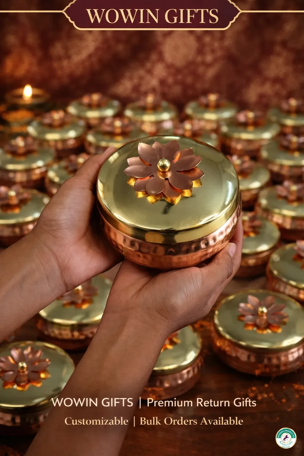 Copper chakris return gifts religious ceremony housewarming