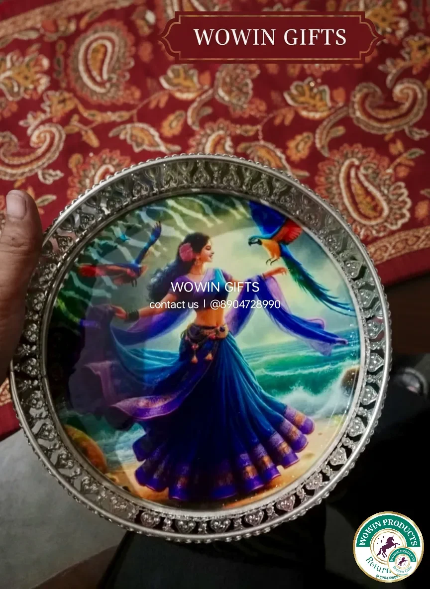 Minakari jewel box half saree function