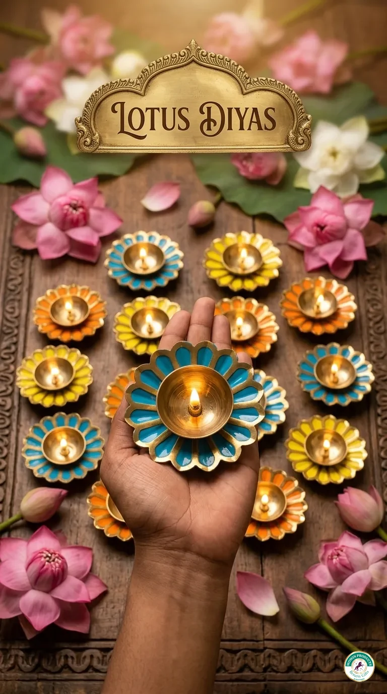 Lotus diyas housewarming return gift