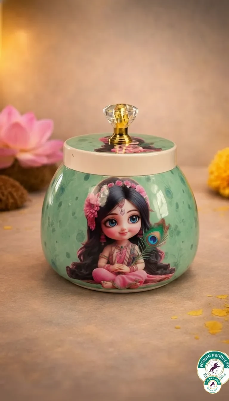 Pichwai jar half saree