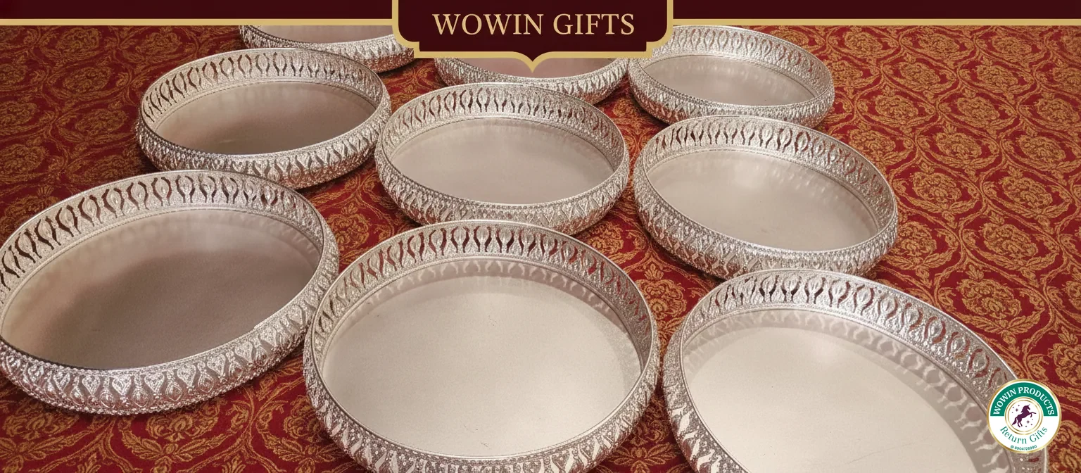 German silver baskets bulk wedding return gifts Bangalore