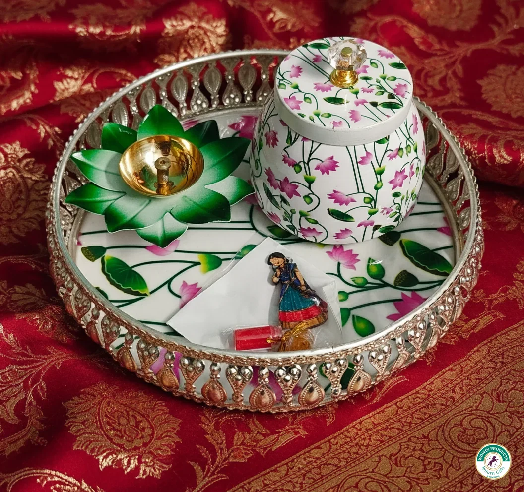 Seemantham return gift tray set Bangalore